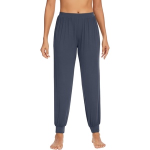 image:imageWiWi Womens Viscose from Bamboo Joggers Super Soft Pajama Pants Yoga Bottoms Cooling Lounge Sweatpants SXXLBmidnight Blue