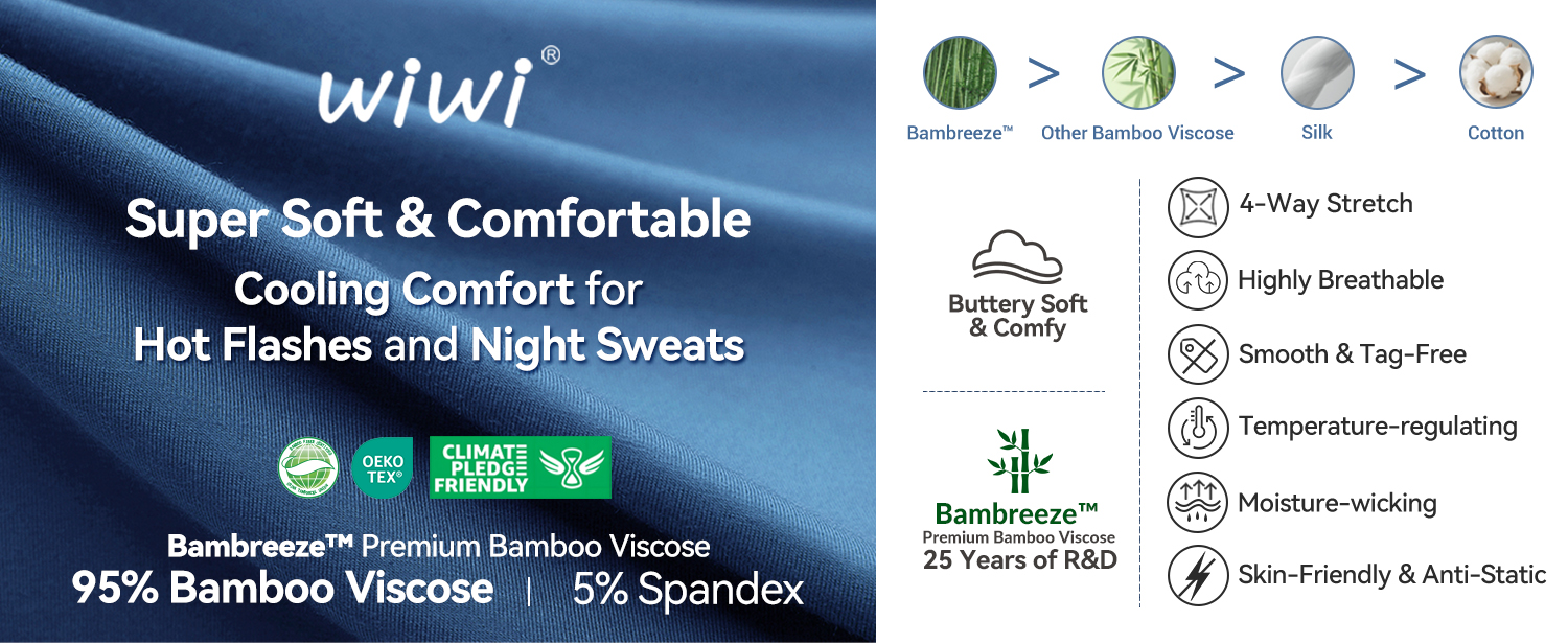 WiWi | Sweat-Free Night Rest – Tag-Free Loose Loungewear & Maternity Nightdresses